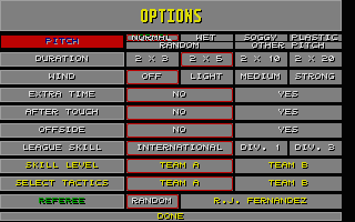 Kick Off II - Final Whistle [datadisk] atari screenshot